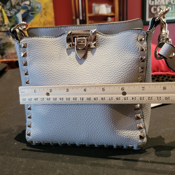 Crossbody bag blue purse. - Picture 3 of 11